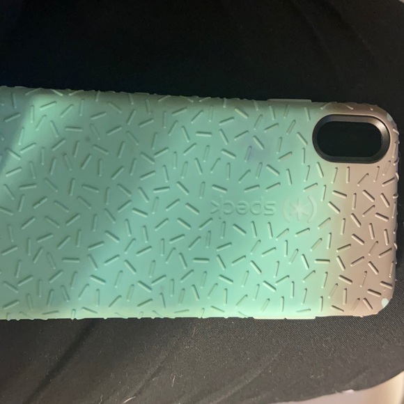 Speck Case - iPhone XSMax Aqua & Grey hybrid case - Picture 1 of 5